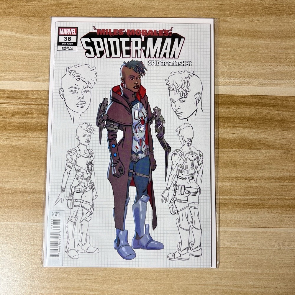 Miles Morales Spider-Man #38 (2022) Chris Allen 1:10 Design Variant Cover Marvel